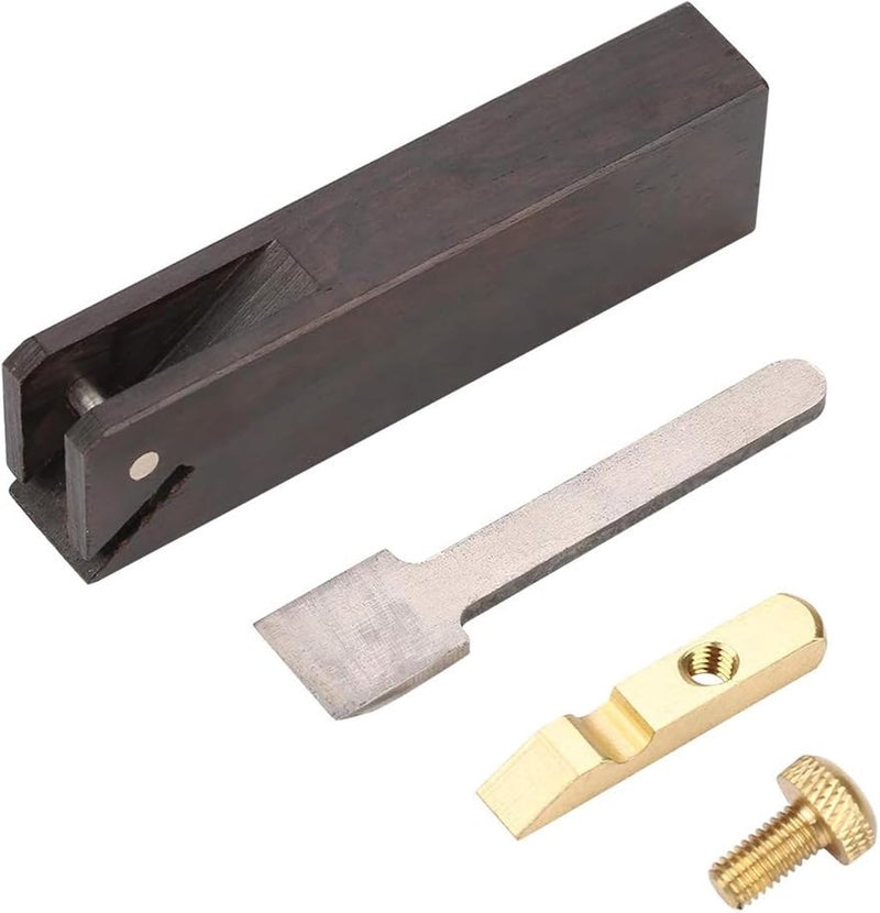 LIXINDEE Mini Wood Planer Hand Tool, Pocket Plane, Tiny Ebony Plane for Wood,Small Hand Plane Wood Planer Woodcraft Tool, Perfect for Woodworking, Trimming, Surface Smoothing (C Plane) - Image 3